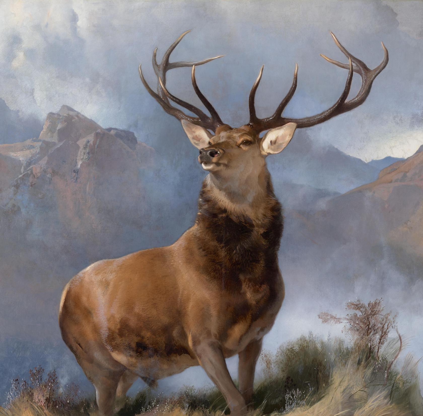 The_Monarch_of_the_Glen_Edwin_Landseer_1851_麦田艺术.jpg
